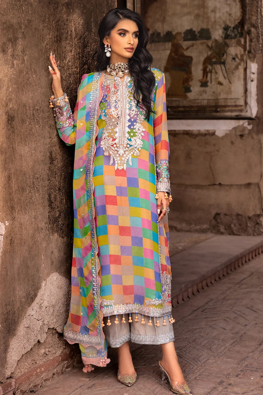 14-Designer Multi-Color Embroidered Lawn Dress for Women Canada by-Charizma