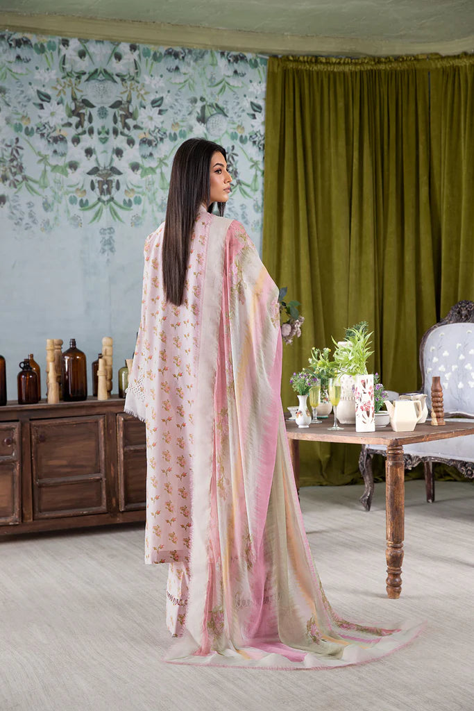 1A-Elegant Soft Pink Lawn Dress for Wedding Functions By-Sobia Nazir