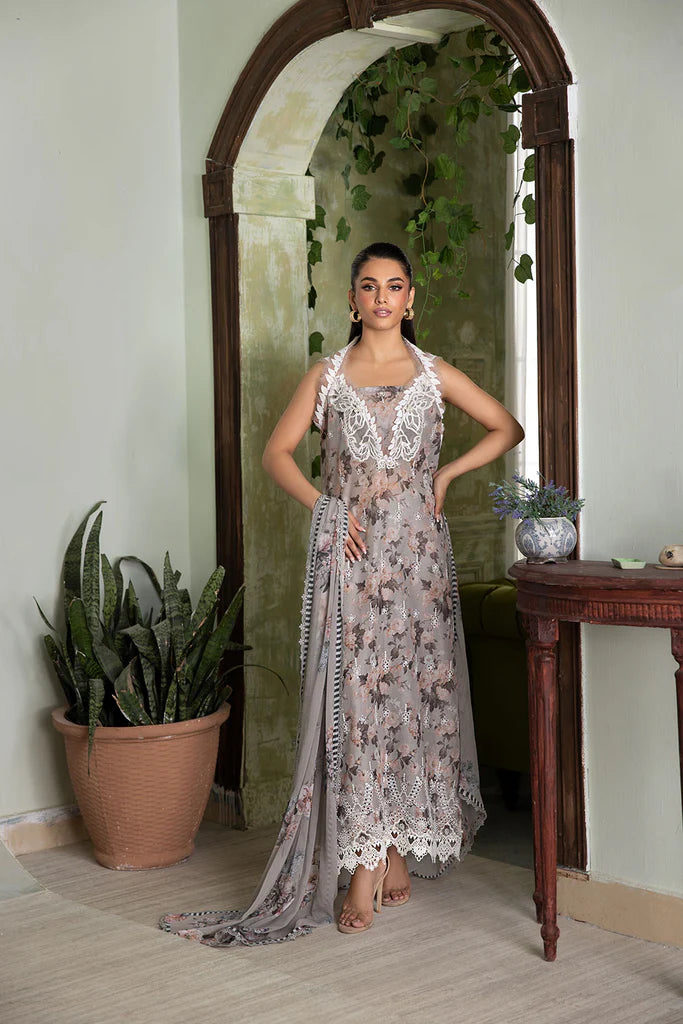 2B-Coral Dust Lawn Suit for Spring and Summer Festivities 2025 By-Sobia Nazir