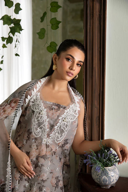 2B-Coral Dust Lawn Suit for Spring and Summer Festivities 2025 By-Sobia Nazir