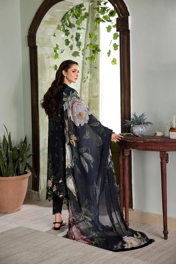 5A-Black Lawn Suit for Family Gatherings and Special Events By-Sobia Nazir