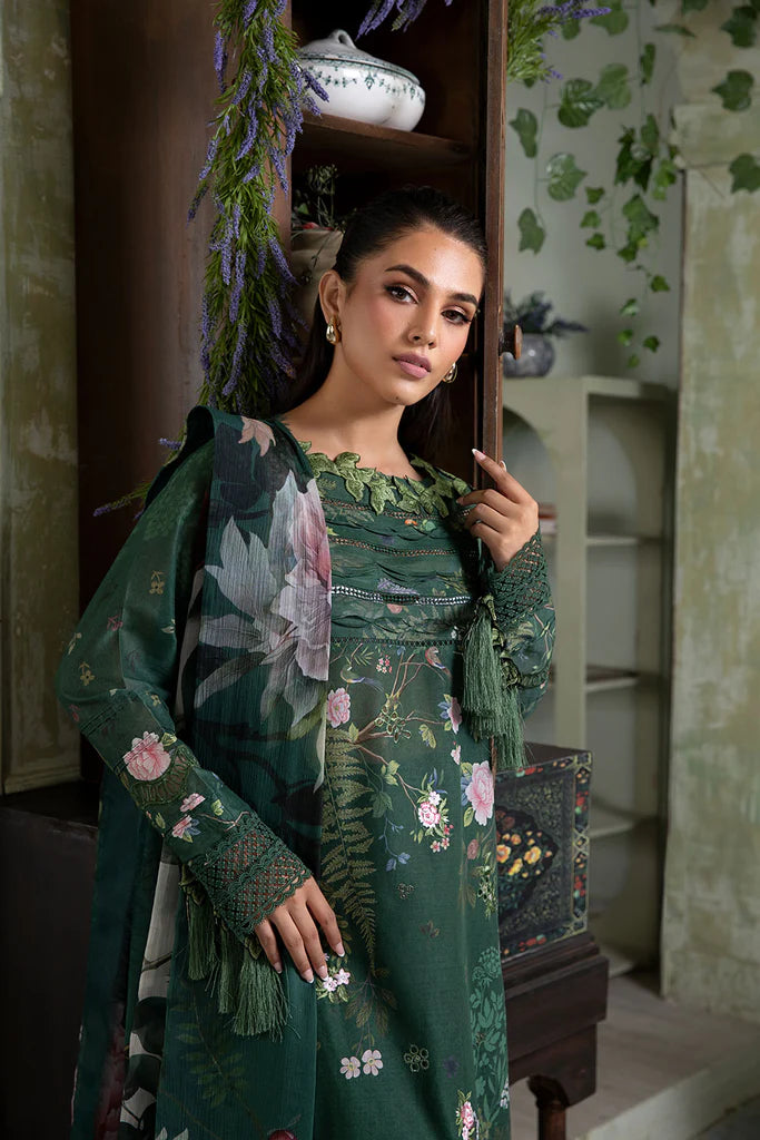 5B-Deep Green Lawn Suit for Eid or Summer Festivities By-Sobia Nazir