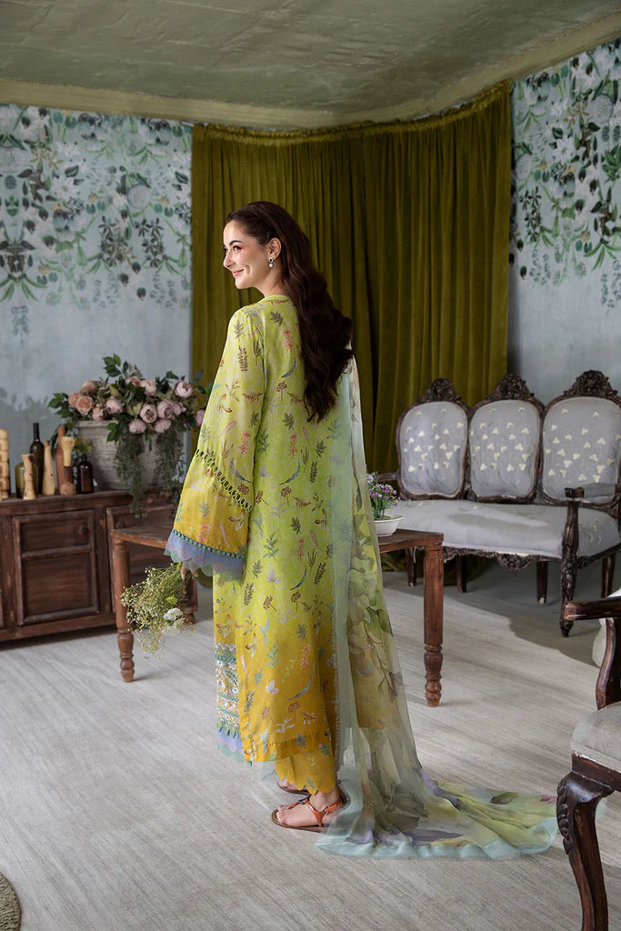 6A-Yellow Embroidered Lawn Suit for Eid and Festive Celebrations By-Sobia Nazir
