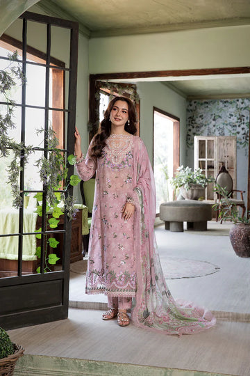 7B-Light Pink Lawn Suit for Engagement Parties By-Sobia Nazir