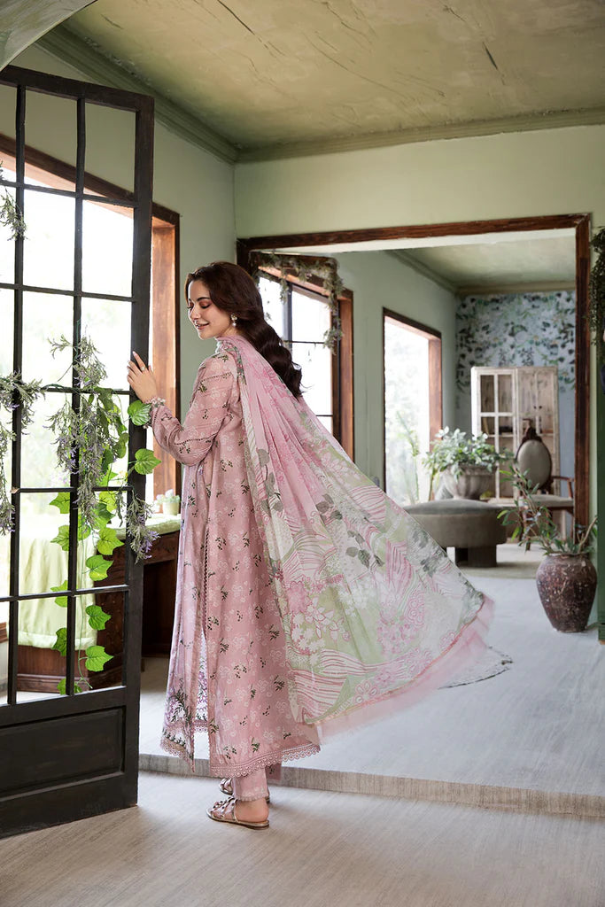 7B-Light Pink Lawn Suit for Engagement Parties By-Sobia Nazir