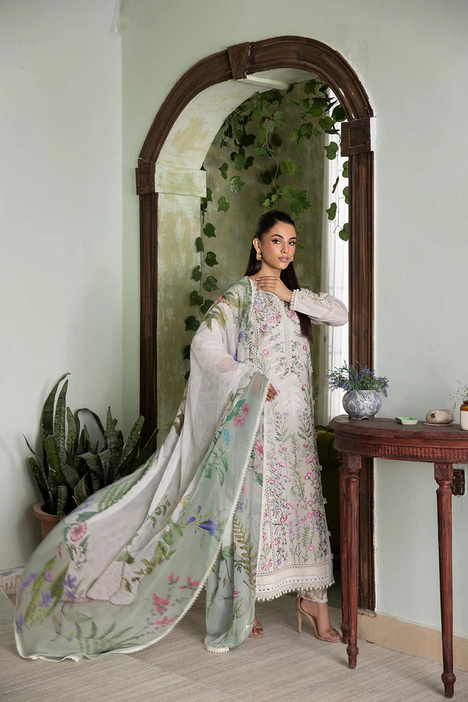 9A-Classic White Lawn Suit with Embroidery for Eid 2025 By-Sobia Nazir