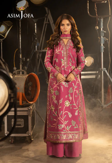 AJLLF-15- Timeless Dull Pink Traditional Ensemble By- Asim Jofa