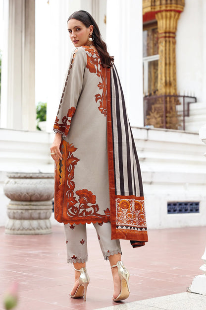 Charizma ANW6-05 Grey Linen Stitched 3PC Embroidered Suit Pakistanimoda