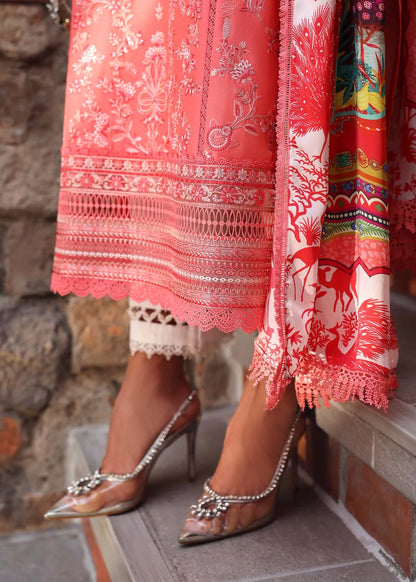 Aanya- Coral Zaina Lawn Collection 2025 By- Kanwal Malik