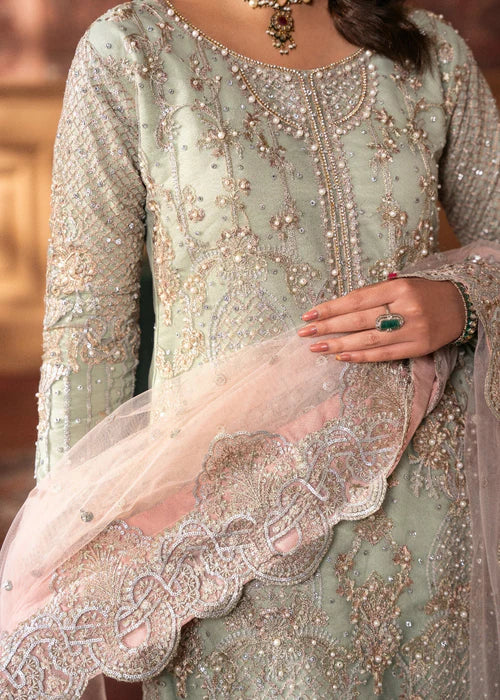 Aariza- Luxury Mint Green Ensemble For American Wedding Events