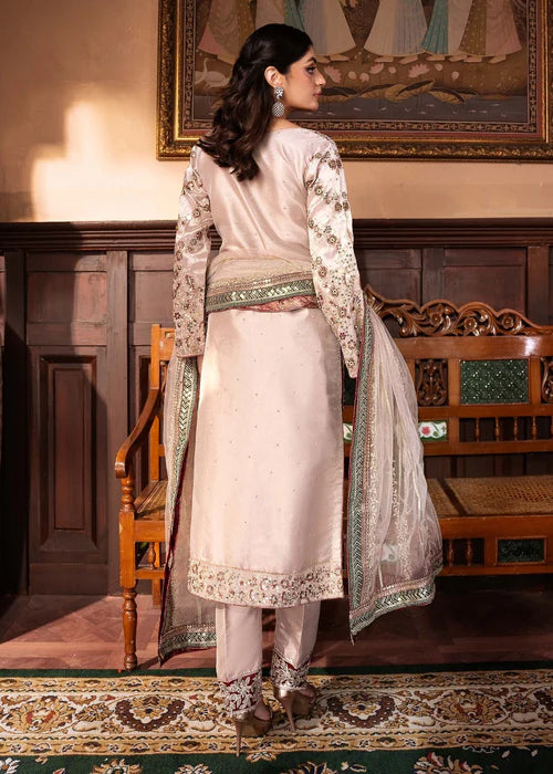 Aashi- Designer Luxe Beige Formal Ensemble For Wedding Events