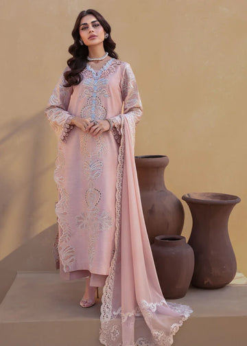 Adelia- Salmon Kurta Set for Women By- Saira Shakira