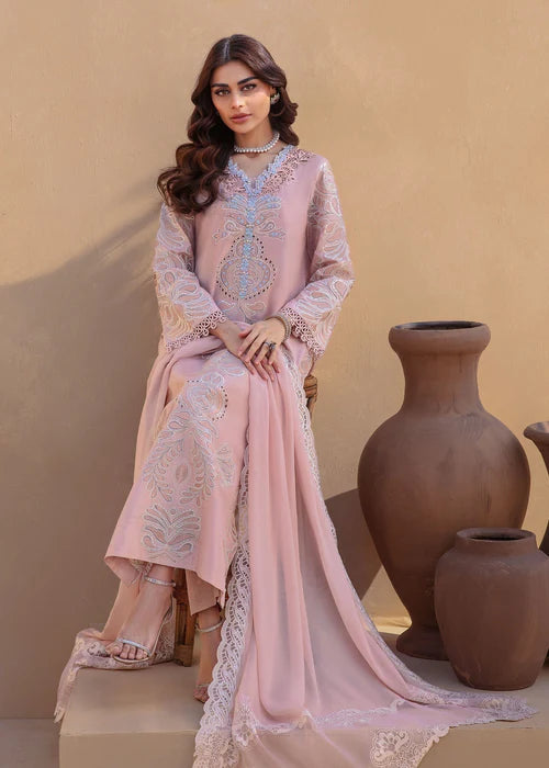 Adelia- Salmon Kurta Set for Women By- Saira Shakira