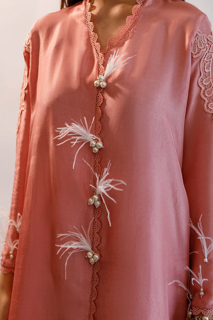 Alaya - Pure Silk Open Shirt with Pants