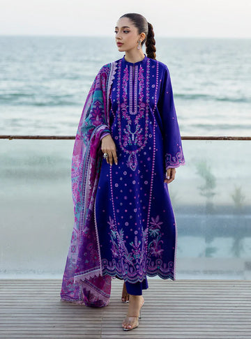Alayah-Violet 3-piece Lawn Suit By-Zainab Chottani