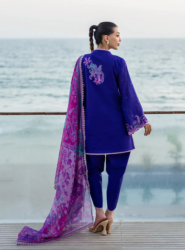 Alayah-Violet 3-piece Lawn Suit By-Zainab Chottani