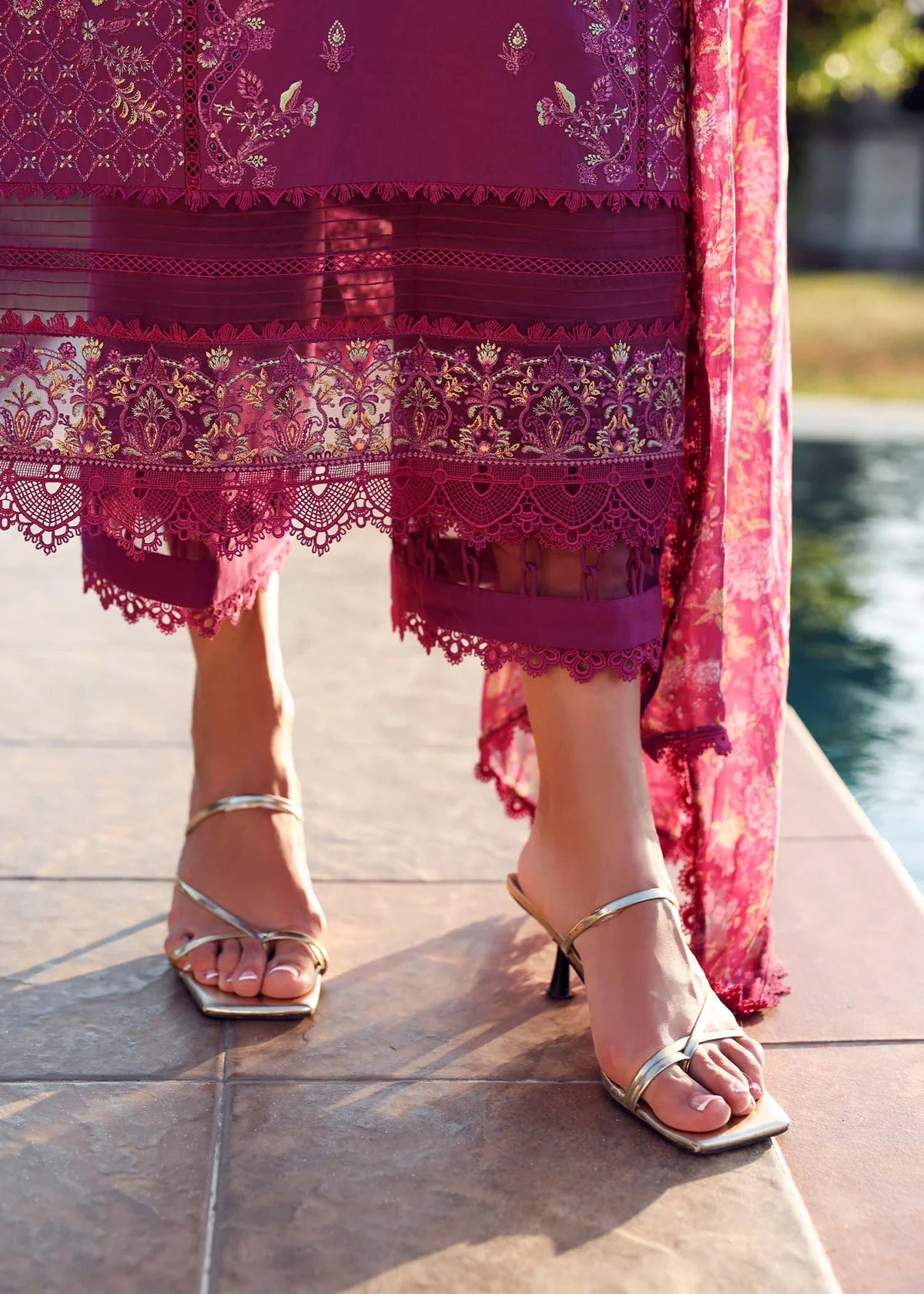 Alvina- Plum Zaina Lawn Collection 2025 By- Kanwal Malik