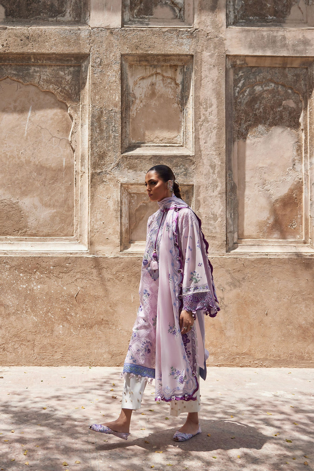 Amara 12-B- A Fusion of Tradition and Modern Chic Lawn Outfit By-Elan