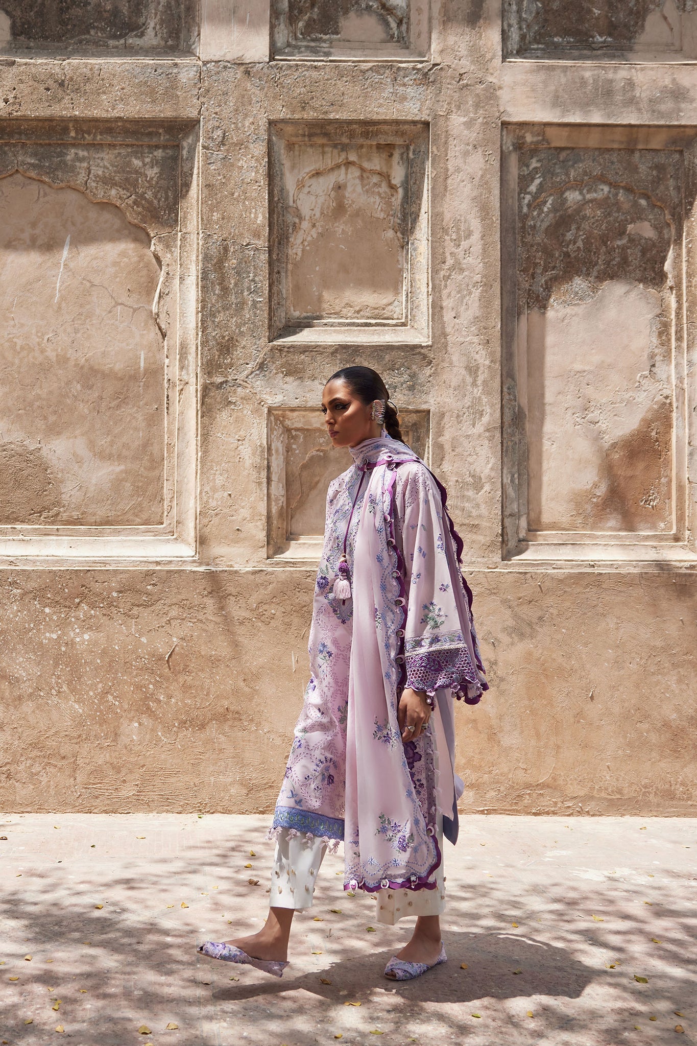 Amara 12-B- A Fusion of Tradition and Modern Chic Lawn Outfit By-Elan