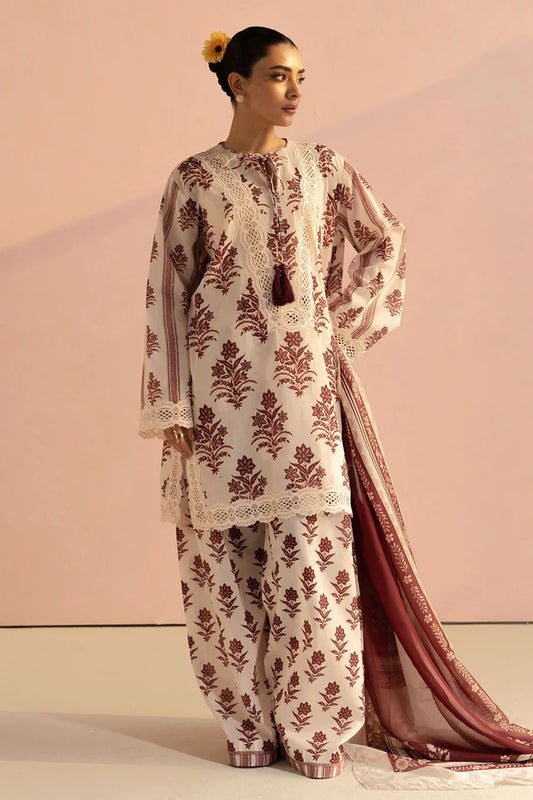 Amari-1B Pakistani Summer Lawn Outfit '25 By- Zara Shahjahan