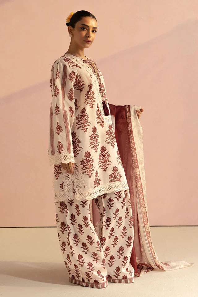 Amari-1B Pakistani Summer Lawn Outfit '25 By- Zara Shahjahan