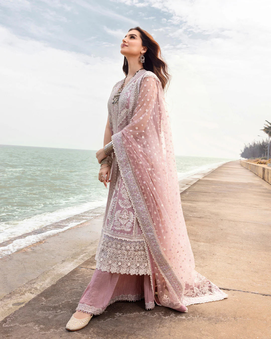 Amaryllis- Zinnia Luxury Lawn Ensemble'25 By- Faiza Saqlain