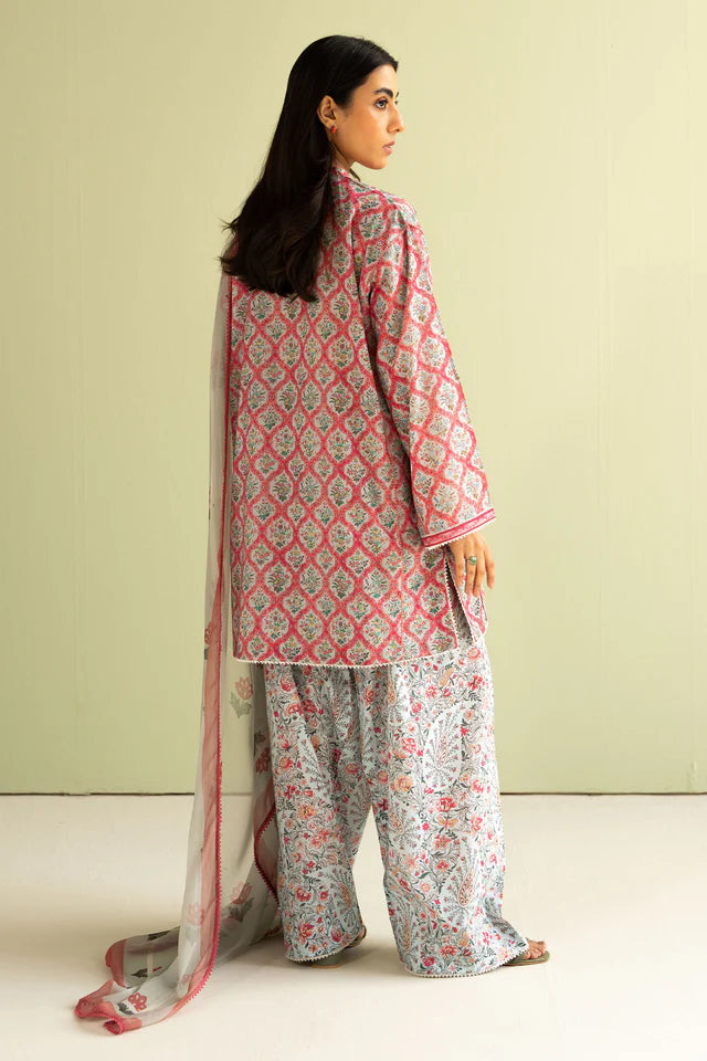 Amaya- 10B Pakistani Summer Lawn Outfit '25 By- Zara Shahjahan