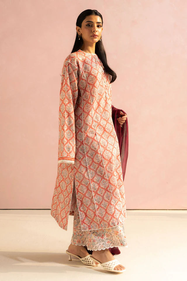 Amaya- 10A Pakistani Summer Lawn Outfit '25 By- Zara Shahjahan