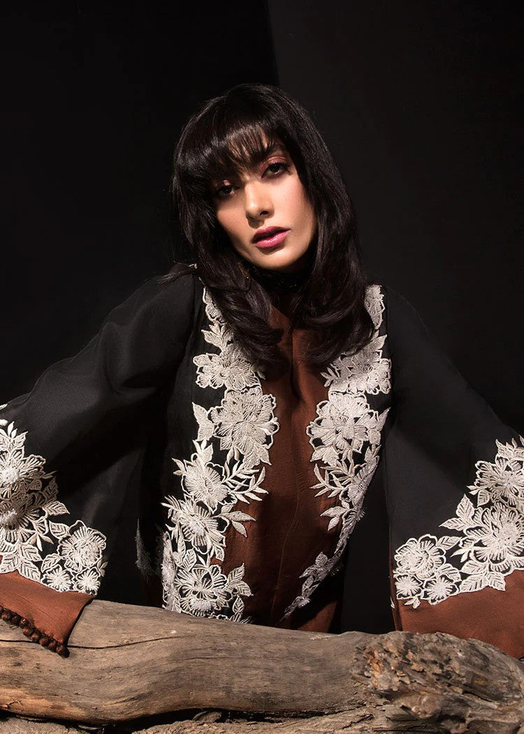 Amber - Brown Silk Trouser Shirt