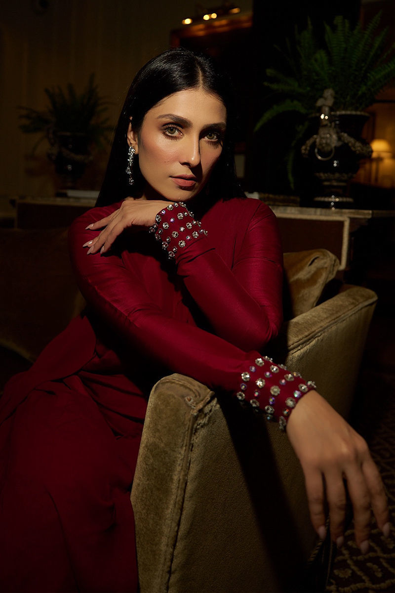 Ameli - Burgundy Cord Dress