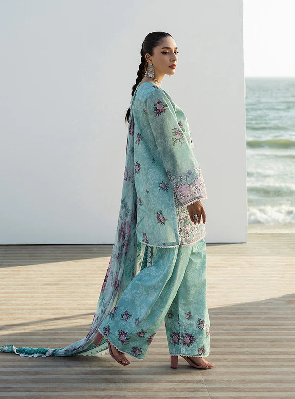 Anahita-Fresh Light Mint Green 3-piece Printed Lawn Suit By-Zainab Chottani
