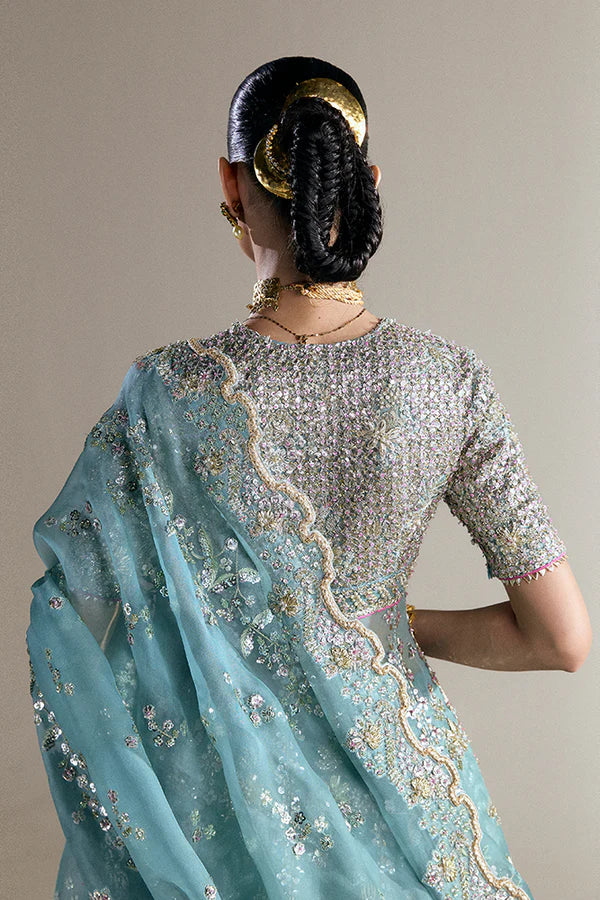 Anaira by Suffuse luxury Pakistani wedding wear with organza pishwas