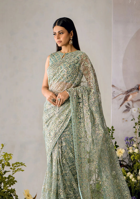 Aqua Beautiful Designer Saree By AIK