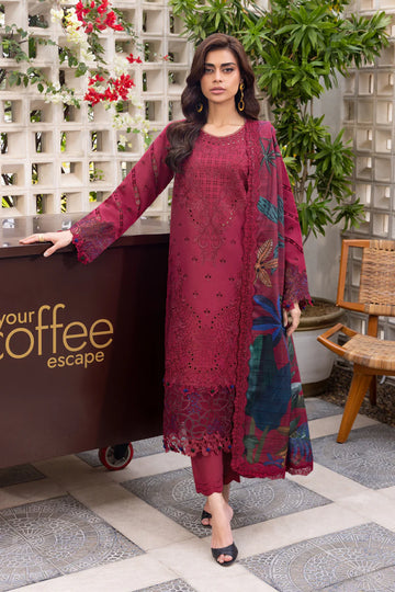 Aria- Carnation Luxury Festive Edit '25 Ensemble By- Rang Rasiya