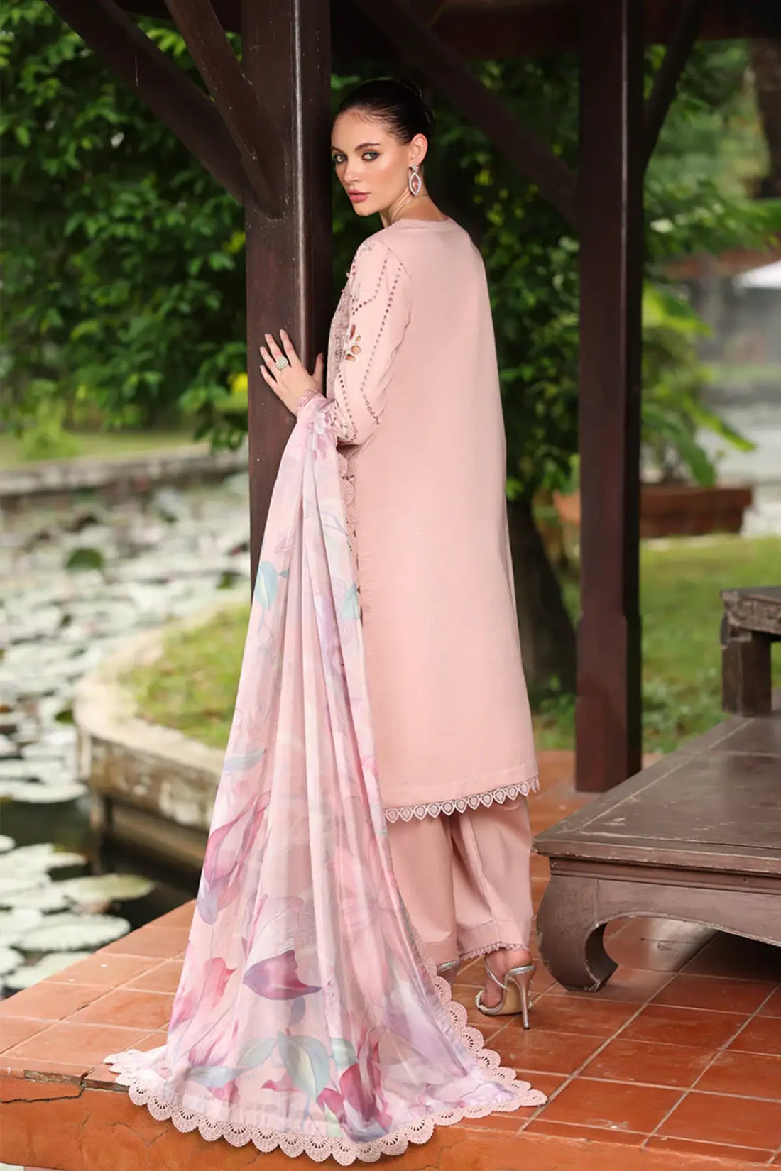 Ariana by Rang Rasiya Candid Embroidered Lawn Stitched 3PC Suit with Printed Silk Dupatta