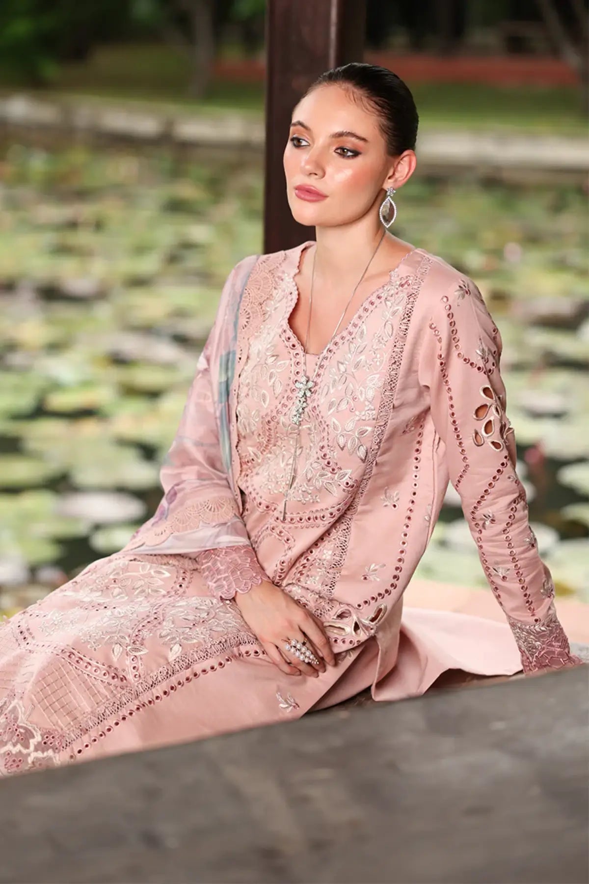 Ariana by Rang Rasiya Candid Embroidered Lawn Stitched 3PC Suit with Printed Silk Dupatta