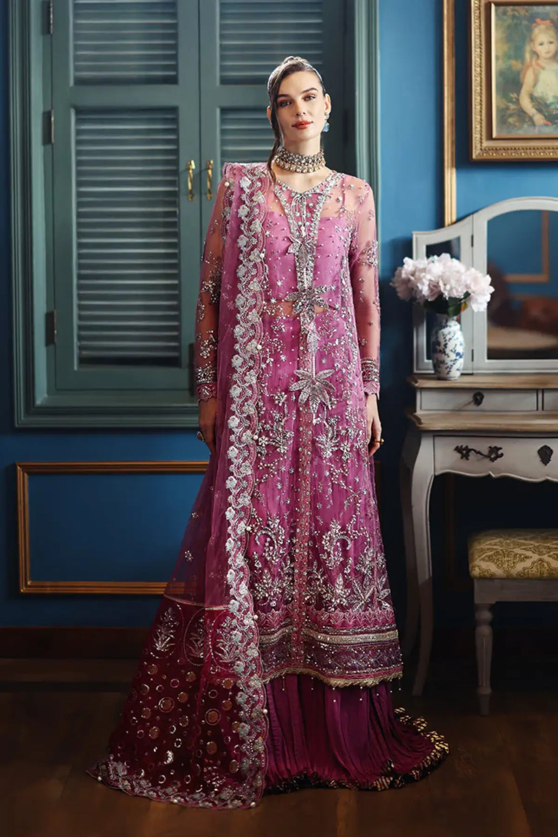 Arwen Mushq stitched pink Eid 2026 wedding formal outfit