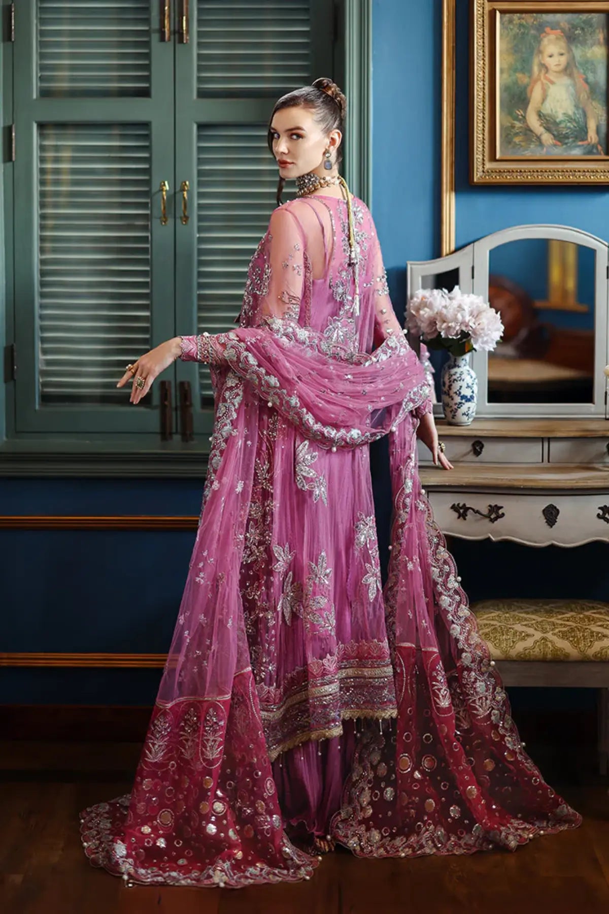 Arwen Mushq stitched pink Eid 2026 wedding formal outfit