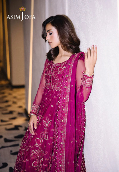 Asim Jofa-AJFF-10 Pakistani Traditional Embroidered Anarkali-Style Outfit