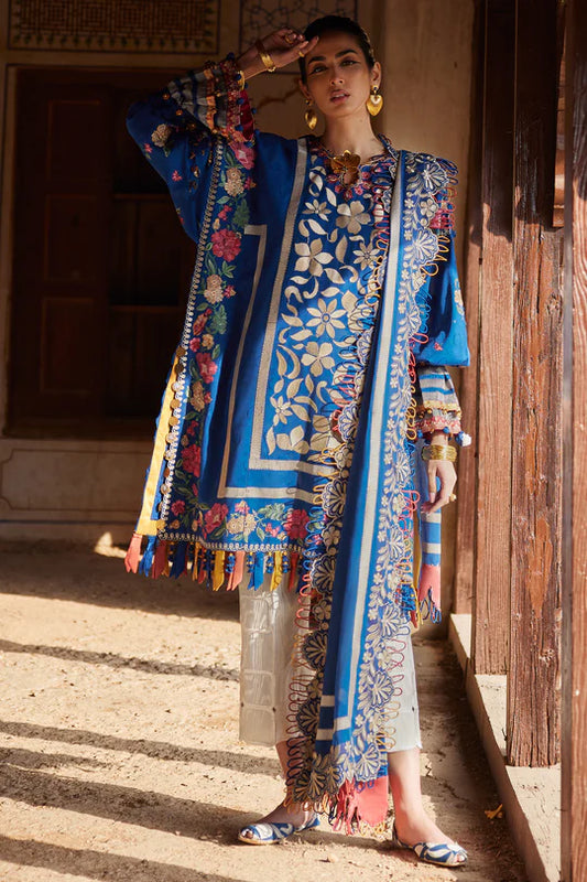 Aurelia 08-A- A Dream in Bloom Lawn Suit By- Elan