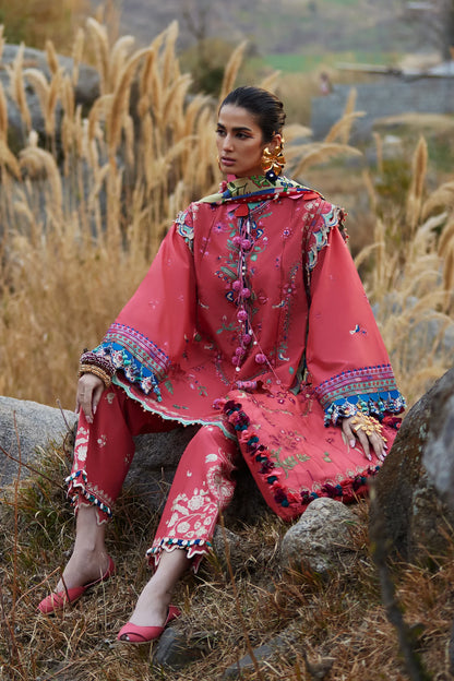 Aurielle 06-B- A Watermelon Daydream Lawn Suit By- Elan