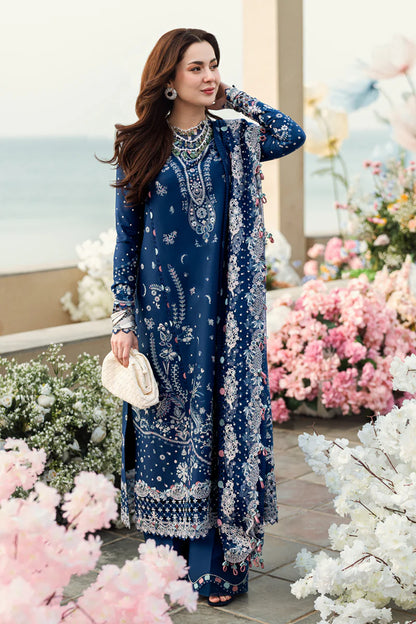 Aurora- Pakistani Designer Lawn Outfit By- Qalamkar