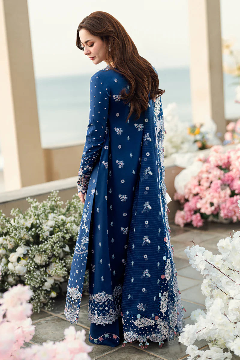 Aurora- Pakistani Designer Lawn Outfit By- Qalamkar