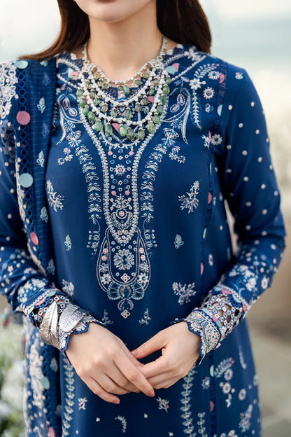 Aurora- Pakistani Designer Lawn Outfit By- Qalamkar