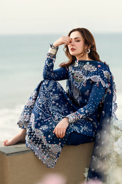 Aurora- Pakistani Designer Lawn Outfit By- Qalamkar
