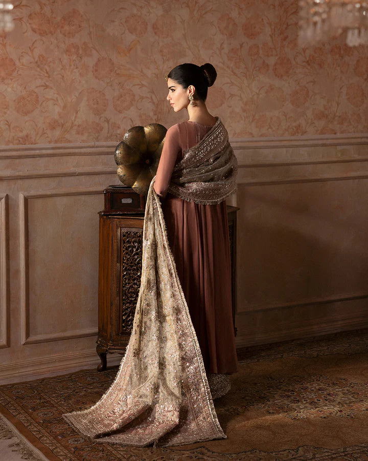 Averna-Fansy Kalidaar Embellished Frock with Culotte-By-Faiza saqlain