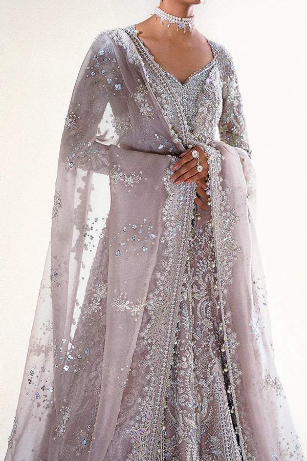 Ayat by Suffuse nikkah bridal pishwas with mirror and glass embellishments