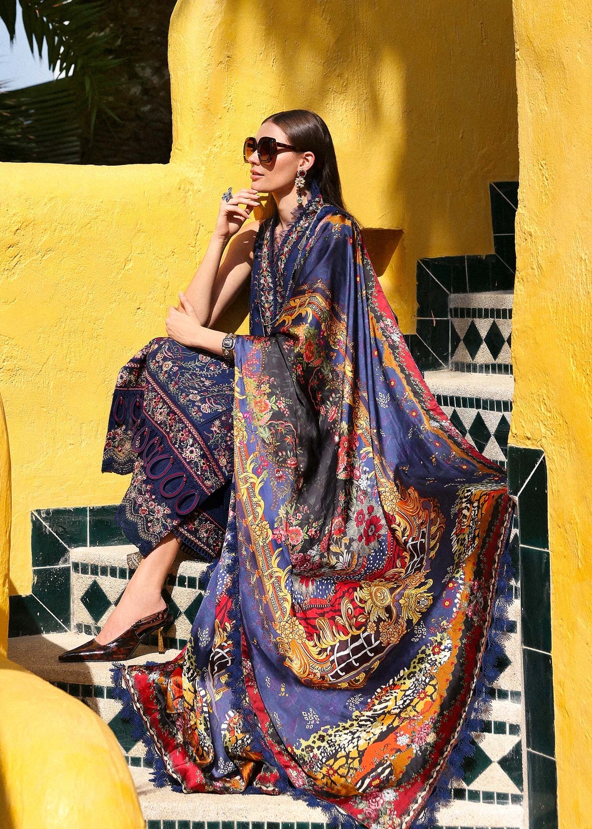 Azure- Elysia Luxury Lawn’25 Ensemble By- Kanwal Malik