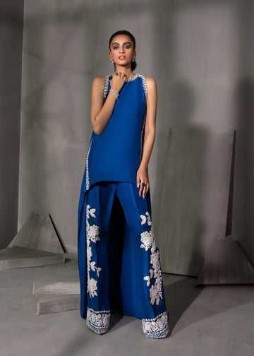 Azure - Blooming Silk Trouser Shirt