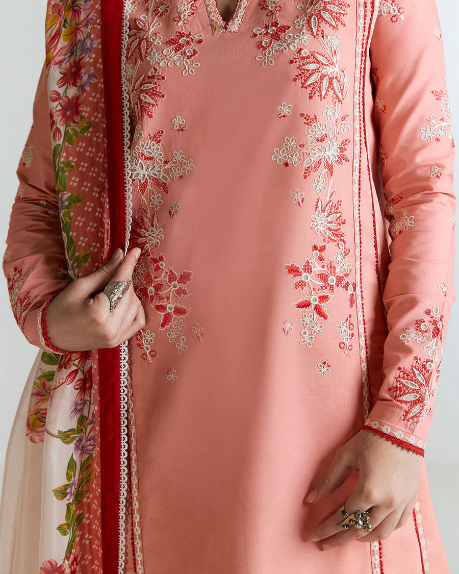 Bahar-Soft pink traditional outfit for festive occasions